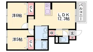 ルミエール【1階】の間取り