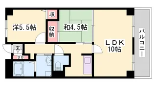ヌーベ・ゆらの【3階】の間取り