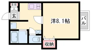 エトランス小松町A【101号室】の間取り
