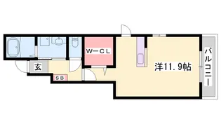 フォルトゥーナ【101号室】の間取り