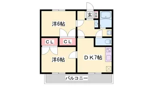 プライムハイツ寺家【2階】の間取り