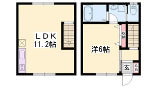 アーバン山吹【002号室】の間取り