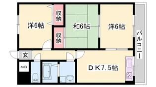 シェーンシュロス【2階】の間取り