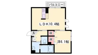 フィオーレ【0101号室】の間取り