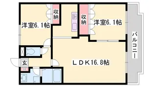 ウィンズパレス雅【2階】の間取り
