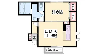 DヴェルジェⅤ【1階】の間取り