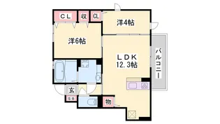 グランセジュール【1階】の間取り