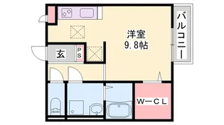 WIT PALACE【106号室】の間取り