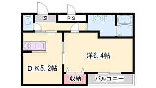 エスポワール伊伝居【2階】の間取り
