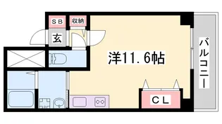 TKD北条口【6階】の間取り