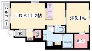 メゾン・ド・クレール【1階】の間取り