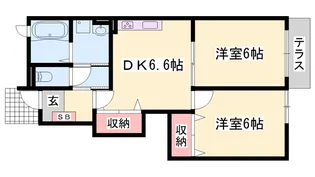 メゾンフレーズA【1階】の間取り