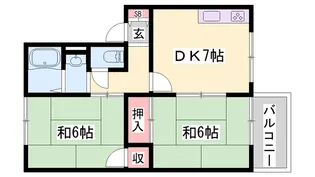 コーポシティー【2階】の間取り