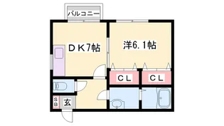 パセオ青山【102号室】の間取り