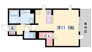 ラ・ルーチェ807 A棟【1階】の間取り