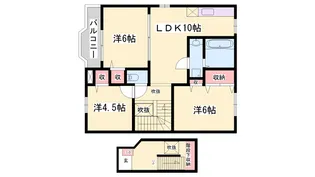 NKヒルズ2【2階】の間取り