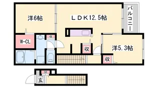 cell cube【2階】の間取り