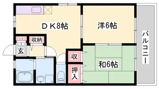 グランパーチェ白浜【2階】の間取り