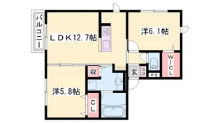 カトルピア【2階】の間取り