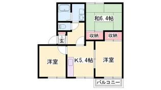 ヴィレッジ キタ【B201号室】の間取り