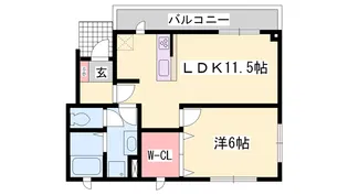 ノースリバー・T【1階】の間取り