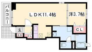 サンパティーク【1階】の間取り