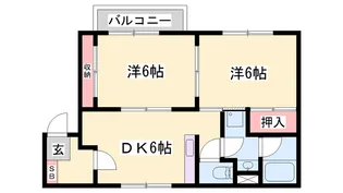 ドミールⅠ【1階】の間取り