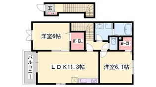 ノース カレントⅤ【2階】の間取り