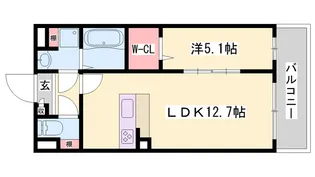 エクレシオ正木【1階】の間取り
