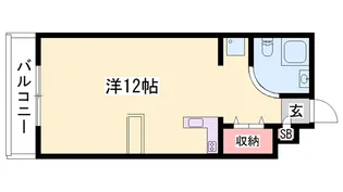 ラ・パルフェ・ド・フォワイエ【0103号室】の間取り