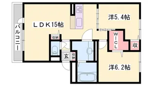ルボ マノアール【1階】の間取り