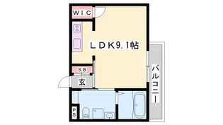 コリーヌ【306号室】の間取り