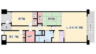 キャッスルコート飯田【2階】の間取り