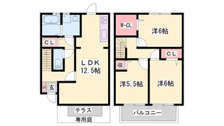 エクセレント【1階】の間取り