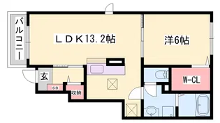 ヴァスト ヒル【1階】の間取り