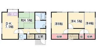 兵庫県神崎郡神河町貝野【一戸建】の間取り