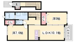 プリエ【2階】の間取り
