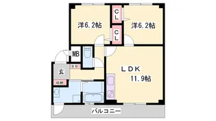 サニーコート【2階】の間取り
