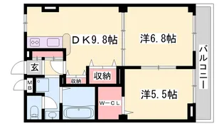 パークハイム弐番館 A棟【3階】の間取り