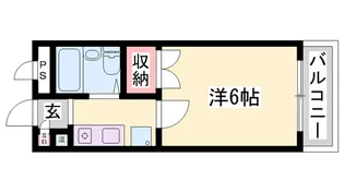 イーストドミトリーI【203号室】の間取り