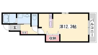 エクセラン則直Ⅲ【1階】の間取り