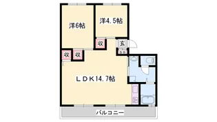 クローバー広畑才【3階】の間取り