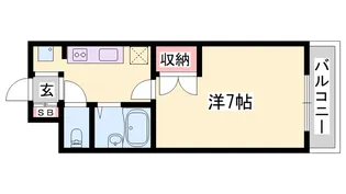 ジュネス伊伝居Ⅱ【3階】の間取り