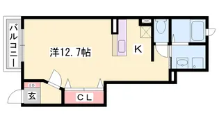 パレ エクセラン【101号室】の間取り