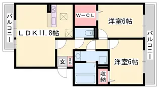 プリンシプル Ⅲ棟【1階】の間取り