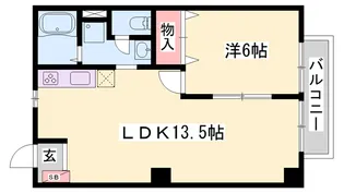 エル・ガーデンB【1階】の間取り