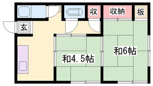 光栄荘【11号室】の間取り