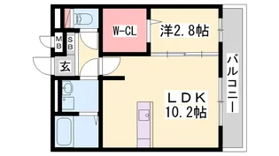 ラベニール【3階】の間取り