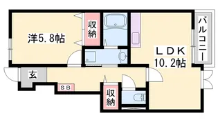 アバンツァート野村 Ⅱ【1階】の間取り