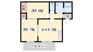 ウエダポピンズ【0203号室】の間取り